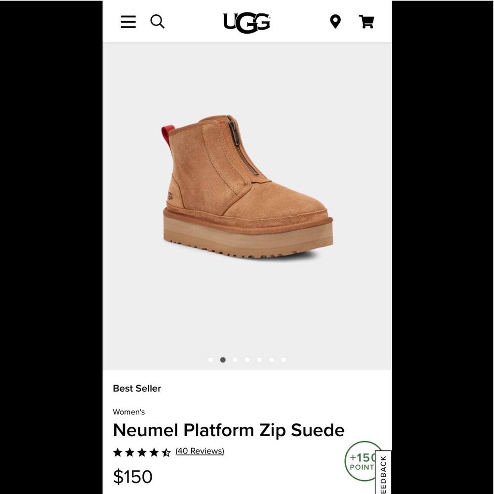 🐪NEW WITH TAGS🐪 UGG Neumel Platform Zip Suede 7,8,9,10,11 - Picture 3 of 13